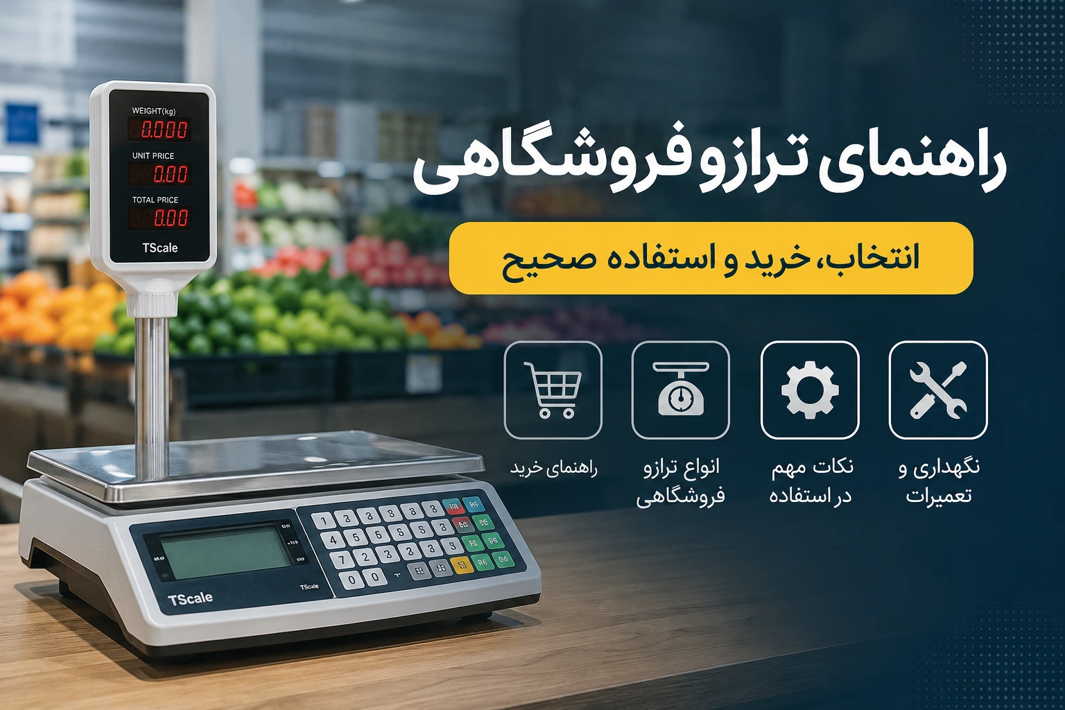 راهنمای جامع ترازو فروشگاهی